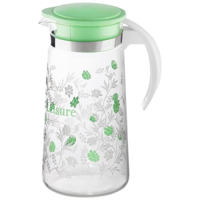 Кувшин, La Caffetteria, объём: 1,4 л, из термостойкого стекла с крышкой/ручкой из цветного РР арт.91