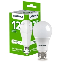 Лампа LED A60 груша 12Вт 230В 4000К E27 GENERICA арт.LL-A60-12-230-40-E27-G