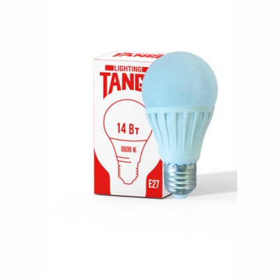 Лампа светодиодная 14W E27 A60 6500K 220V (TANGO LED А60-14W-E27-WW) TANGO