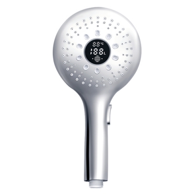 Лейка для душа светодиодная, круглая с дисплеем (D170LED) (уп. 10 шт)