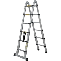 Лестница телескоп шарнирная алюминевая Новая Высота 3,8м 2*6 ступеней 2310ТЛ г.С.Петербург