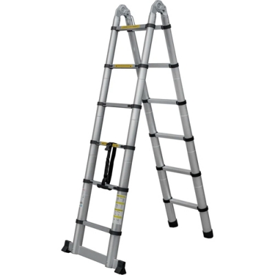 Лестница телескоп шарнирная алюминевая Новая Высота 3,8м 2*6 ступеней 2310ТЛ г.С.Петербург