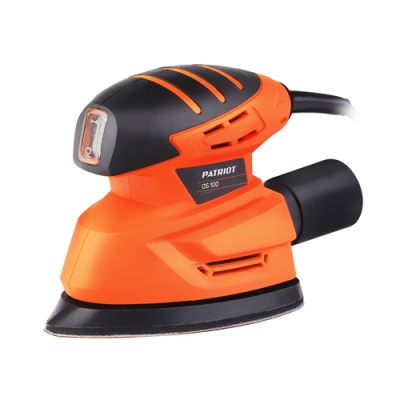 Машина плоскошлифовальная (ПШМ) PATRIOT OS 100, мощность 130 Вт частота колебаний 13 000 (110301100)