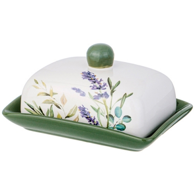 Масленка agness "Лаванда" 17*12,5*8,5 см 358-2150