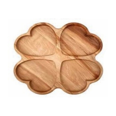 Менажница резная "клевер", 4 отсека, d29х2см. 2К-006wd арт.2К-006wd