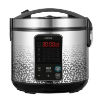 Мультиварка Centek CT-1499 <чёрный/сталь> 900Вт, 5.0л, 25 программ, мультиповар, антиприг. покрытие