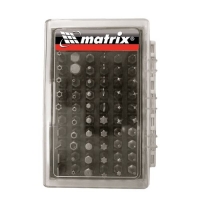 Набор бит с магнитным держателем, CrV,61шт//MATRIX арт.11387 Набор бит с магнитным держателем, CrV,61шт//MATRIX арт.11387