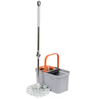 Набор для уборки ведро с вращающимся отжимом и швабра, Bclean, A260047 (503595)