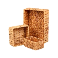 Набор корзин 3 шт, для хранения, плетеный, Y4-8699 (481621) Набор корзин 3 шт, для хранения, плетеный, Y4-8699 (481621)