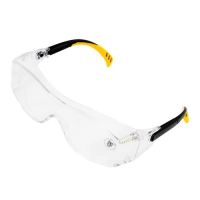 Очки защитные открытые, поликарбонатные, увеличенная прозрачная линза, регулируемые дужки// Denzel а Очки защитные открытые, поликарбонатные, увеличенная прозрачная линза, регулируемые дужки// Denzel а
