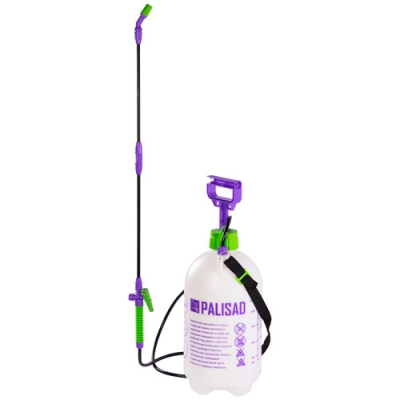 Опрыскиватель ручной, 7 л, с насосом, шлангом, разбрызгиватель// PALISAD арт.64750