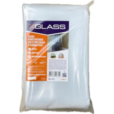 Пленка полиэтиленовая НАРЕЗКА X-Glass (1 сорт) 150 мкм (3м х 10м)
