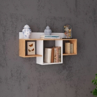 Полка навесная ПНМ-2 белый/дуб крафт золотой "Микон" г.Пенза