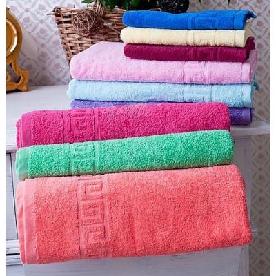 Полотенце махровое "Греческое" 40*70 жёлтое Полотенце махровое "Греческое" 40*70 жёлтое