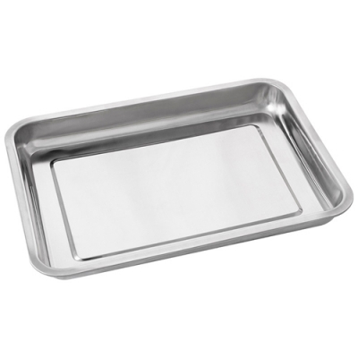 Противень, Domestico, из нержавеющей стали, размер: 39*29*4,2 см арт.108946