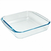 РК-0100 Квадратная форма для запекания из жаропрочного стекла 1,8л "ЗАБАВА" 24,5*21,9*5,1 см (12)