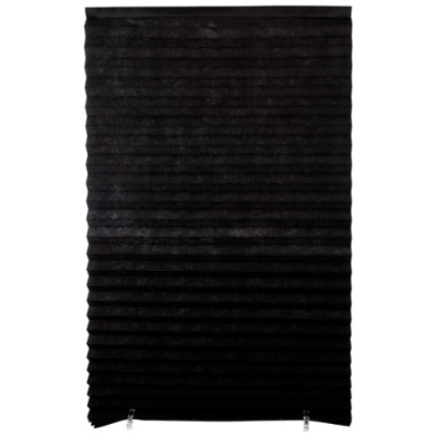 Самоклеящиеся шторы-плиссе Skandi, размер 90х180см, цвет черный арт.105047
