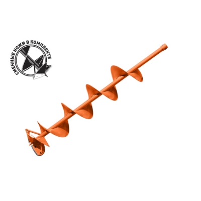 Шнек д/льда Carver IDB-200 (d пос=20мм, D=200мм, L=100см)