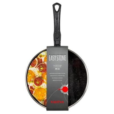 Сковорода 260 мм, 1 руч., ст/кр, а/п. Easy Stone. Алюминий марки А5 арт.6826352