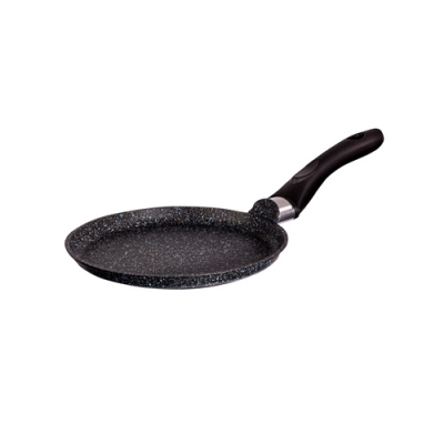 Сковорода блинная 200мм с ручкой, АП линия "Granit" (Black) "Kukmara" сбггч200а