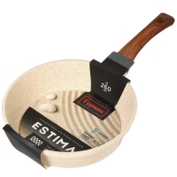 Сковорода литой алюминий, 26 см, антипригарное покрытие, Гурман, Estima, бежевая, ГМ2601 ЭБИ, индукц Сковорода литой алюминий, 26 см, антипригарное покрытие, Гурман, Estima, бежевая, ГМ2601 ЭБИ, индукц