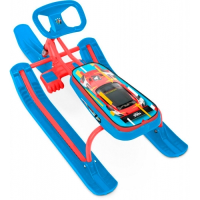 Снегокат Игрушка "Тимка спорт 2+" ТС2+/SC "Nika kids sportcar" (красный каркас)