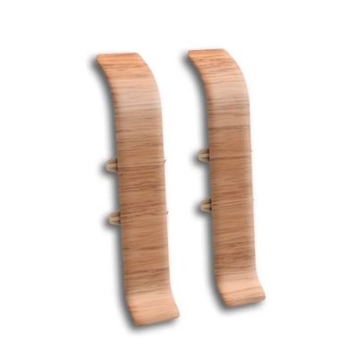 Соединитель для плинтуса 70мм "Идеал Классик", 201 Дуб