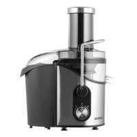 Соковыжималка Centek CT-1212 (черный/сталь) 1200Вт, 2 скор., стакан 1100 мл, горловина 75мм