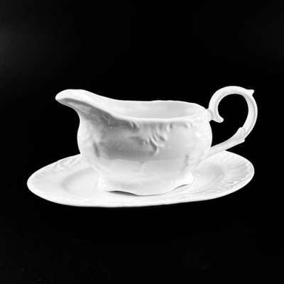 Соусник с блюдцем АВРОРА в под.уп.(х18)Фарфор арт.305-046