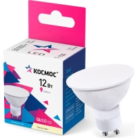 Светодиодная лампа КОСМОС GU10 12W 174-265V 3000K Светодиодная лампа КОСМОС GU10 12W 174-265V 3000K