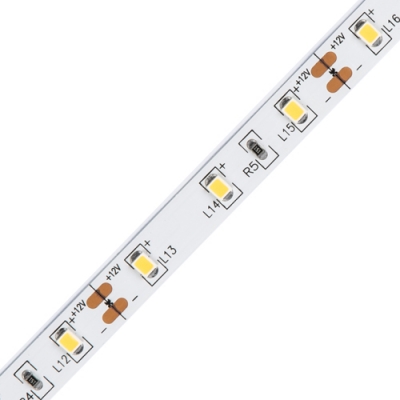 Светодиодная лента на самокл. основе IP20-DC12V-4,8W/m-5M-3000K в герм. уп. Теплый белый UL-4538