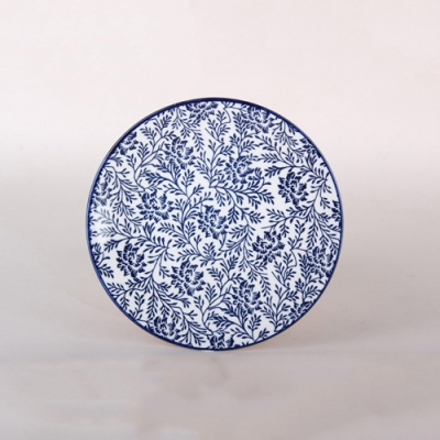 Тарелка десертная 19см, Navy bloom 75P 2055<*| Тарелка десертная 19см, Navy bloom 75P 2055<*|