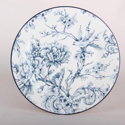 Тарелка обеденная 23см, Blue garden ZX2561-90DP