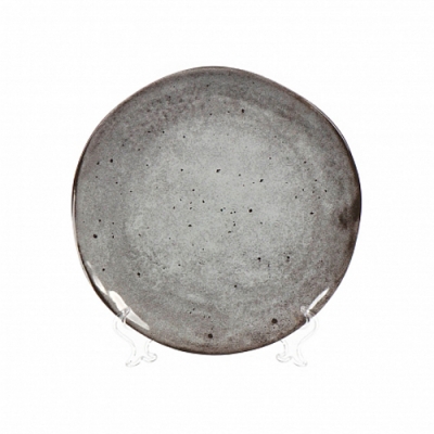 Тарелка обеденная STONE серый 26см арт.DMD041