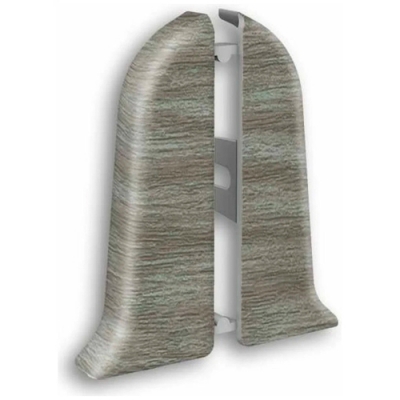 Торцевые (пара) для плинтуса "Идеал Классик" (55 ММ) 210 Дуб пепельный