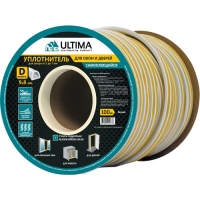 ULTIMA D 100, уплотнитель самоклеящейся, белый 9*8 мм