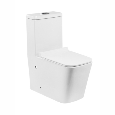 Унитаз-моноблок EvaGold EG1086T безободковый круговой смыв, сиденье тонкое ДП