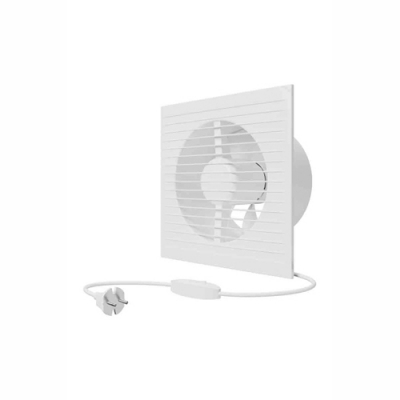 Вентилятор накладной A D150 выключатель с вилкой AURAMAX Вентилятор накладной A D150 выключатель с вилкой AURAMAX