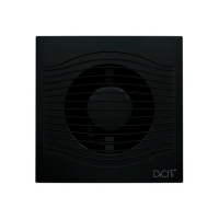 Вентилятор накладной SLIM D100 обр.клапан Matt black DICITI (SLIM 4C Matt black)