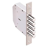 Замок врез. Гранит 1.06.01 никель, сувальдный стержни 5 шт. диаметр 18мм