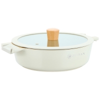 Жаровня ZEIDAN Z-90248 4,6 л с крышкой Ivory