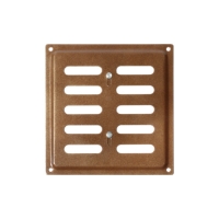 Решетка 150х150 регулируемая (коричневый металлик) ДОМАРТ Решетка 150х150 регулируемая (коричневый металлик) ДОМАРТ