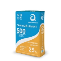 Цемент I 42.5Н (ГОСТ31108-2016) (М-500) 25кг Азия Цемент г.Никольск, паллет