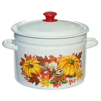 Кастрюля 41804-212/6-9л (белая, сл.к) пр-во ООО "КМК" по 2 шт в уп