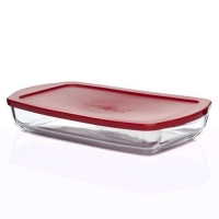 Посуда для СВЧ лоток прямоуг.с крышкой (1093247) арт.59006K