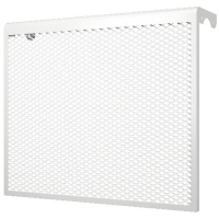 Экран радиаторный, серия ДМЭР, просечно-вытяжной, 7-ми секционный,сталь,белый