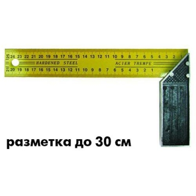 БИБЕР 40537 Угольник столярный ЭКСПЕРТ 300мм (12/120)