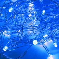 Гирлянда КОСМОС 100LED_B (синяя, 11,4м, 8 режимов мигания)