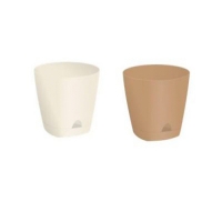 Горшок для цветов AMSTERDAM D 250 с прикорневым поливом 8 л Молочный Шоколад ING6202