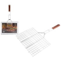Решетка для барбекю ECOS RD-104D (6 секций, р-р 35х25х1,5 см, общая длина 60см, хром.) арт.999610
